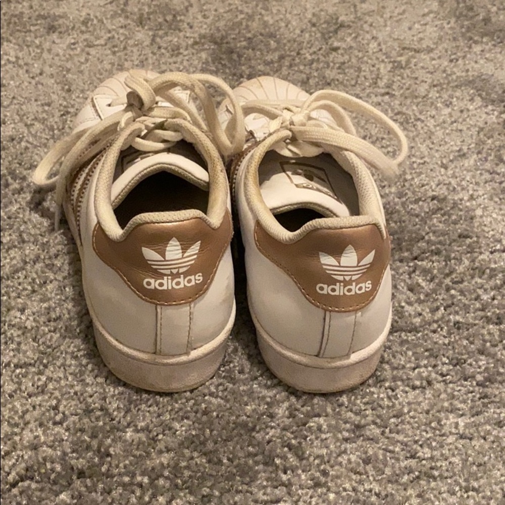 Adidas with rose gold detailing